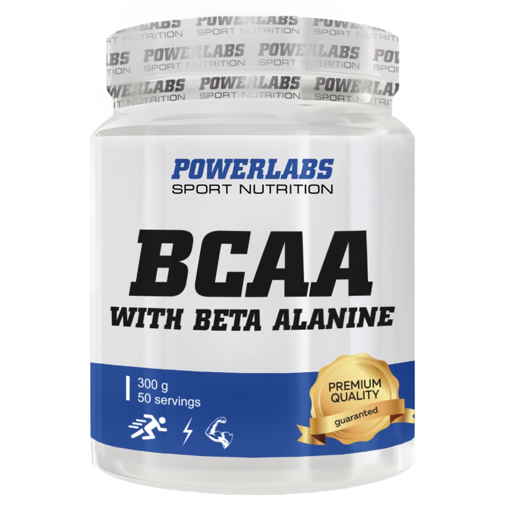 BCAA PowerLabs BCAA Beta-Alanine (БЦАА) 300 g Яблоко