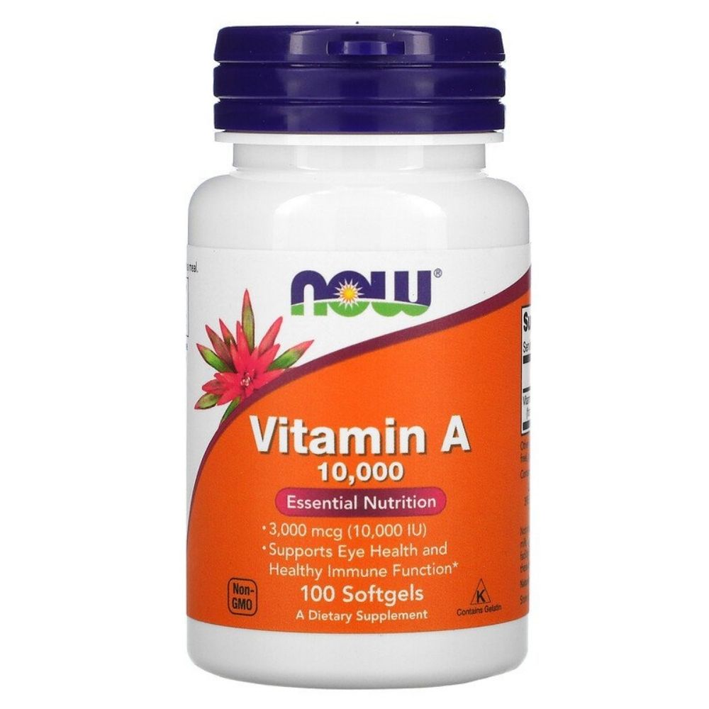 Витамины NOW A 10.000 100 softgels