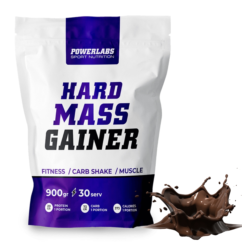 Гейнер PowerLabs Hard Mass Gainer 1000 g Шоколад (пакет)