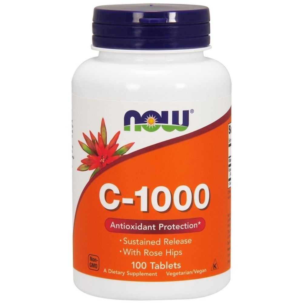 Витамины NOW C-1000 with Rose Hips 100 tabs