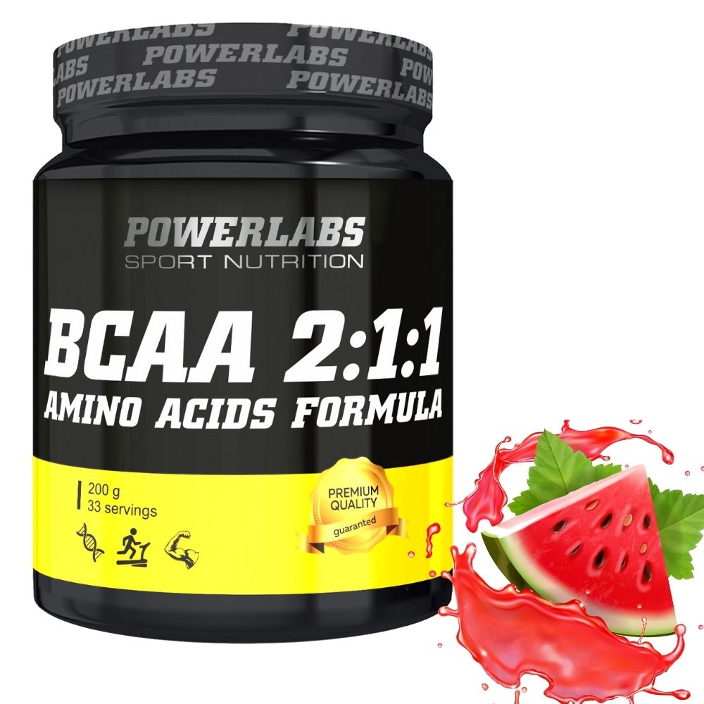 BCAA PowerLabs BCAA (БЦАА) 200 g Арбуз