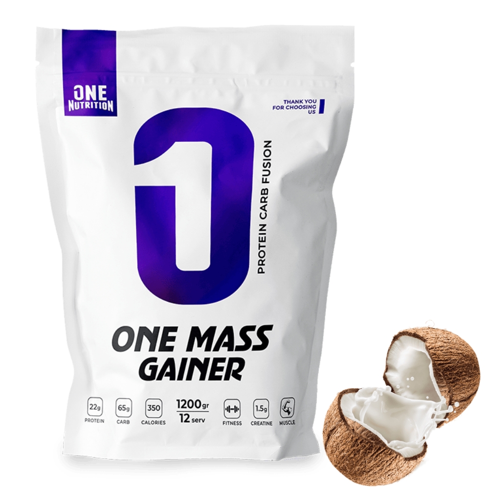 Гейнер ONE NUTRITION One Mass Gainer 1200 g Кокос