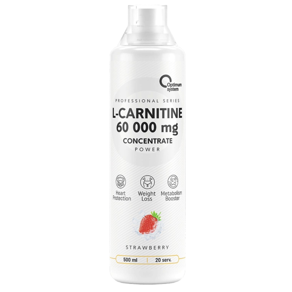 L-карнитин Optimum System L-Carnitine Клубника 60000 mg 500ml