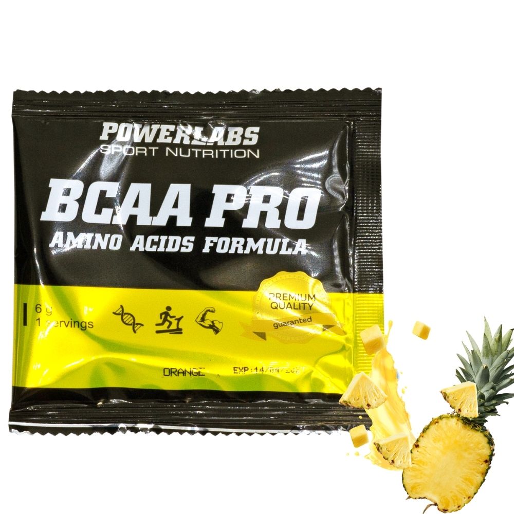 BCAA PowerLabs BCAA PRO (БЦАА) 6 g Ананас