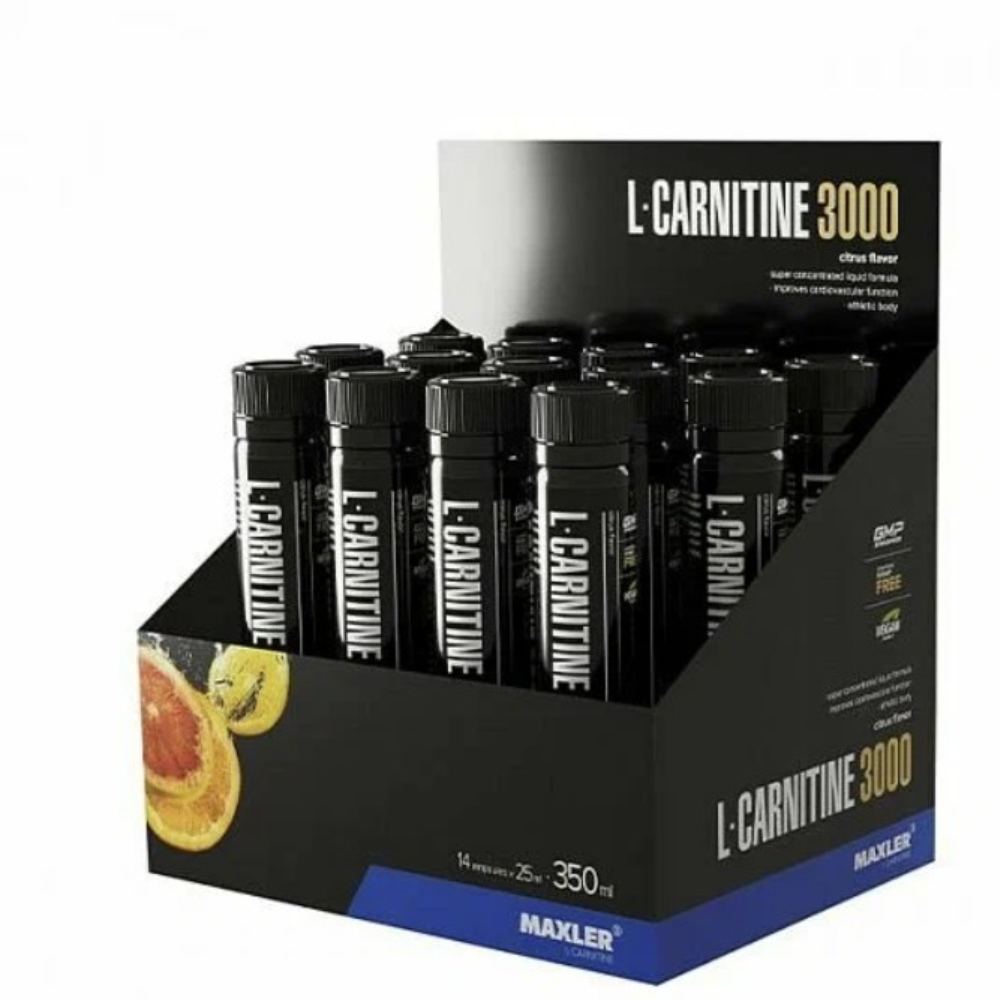 L-карнитин Maxler L-Carnitine 3000 mg 25 ml Цитрус