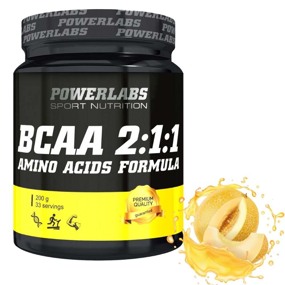 BCAA PowerLabs BCAA (БЦАА) 200 g Дыня