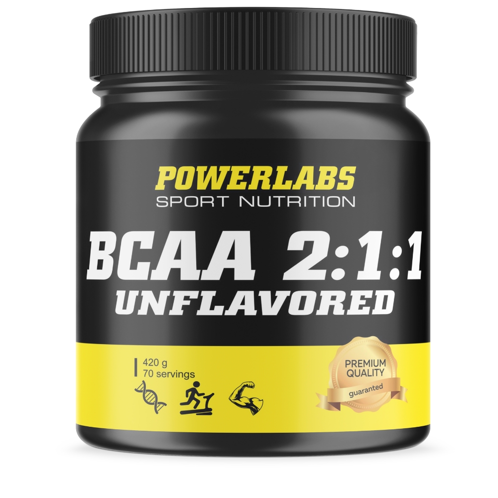 BCAA PowerLabs BCAA Powder (БЦАА) 420 g Без вкуса